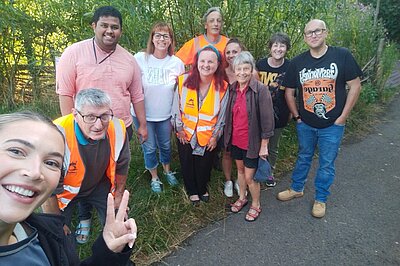 Team at Community Garden