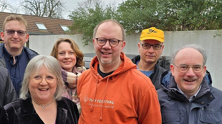 Ian Manning with the local Lib Dem team