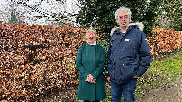 Robert Pinsker and Pippa Heylings MP